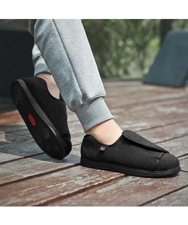Men's Adjustable Diabetic Slippers | Lightweight Breathable Mesh | Plantar Fasciitis Support | Grey - Buy Online on GoSupps.com