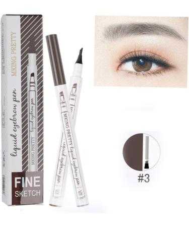 FOMIYES 8 pcs Makeup #chestnut Eyebrow Pencil Natural Pen Fine #brown Grey #black Liquid #dark Long-lasting 1 count (Pack of 1) As Shownx2pcs - Buy Online on GoSupps.com
