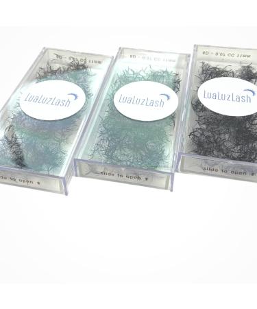Buy Promade Lash Fans | Russian Volume | Soft Dark Lashes | CC & D Curls | 0.07mm Sizes 8-14mm Quality Fans for Stunning Eyelash Extensions - Buy Online on GoSupps.com