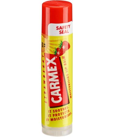 Carmex Autumn/Winter Lip Balm Pouch (1x Classic Tube & 1 Strawberry Stick) Softens & Hydrates Lips - Buy Online on GoSupps.com