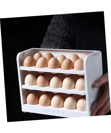 LABRIMP Refrigerator Storage Box Fridge Fillable Eggs Multi-layers Eggs Holder Egg Storage Rack Food Crisper - Buy Online on GoSupps.com