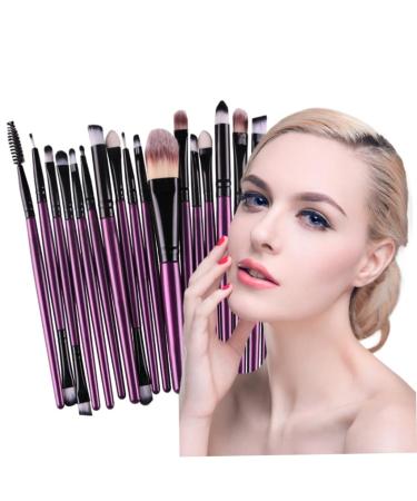 Angoily 20pc Professional Makeup Brush Set | Soft Eye & Face Brushes for Women | Best Beauty Tools for Flawless Makeup - Buy Online on GoSupps.com