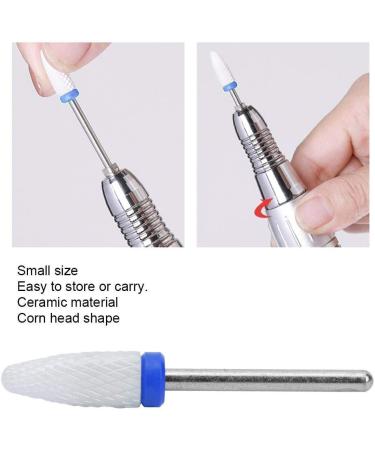 Ceramic Nail Drill Corn Head - Professional Grinding Head for Nail Polishing (Blue) | Best for eCommerce - Buy Online on GoSupps.com