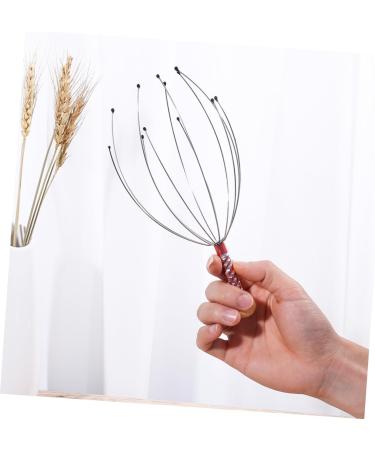SEWOART 6S Massage Device | Shampoo Scrubber Tool & Scalp Massager Brush - Steel & Wood Design - Perfect for Hair Washing & Relaxation - Buy Online on GoSupps.com