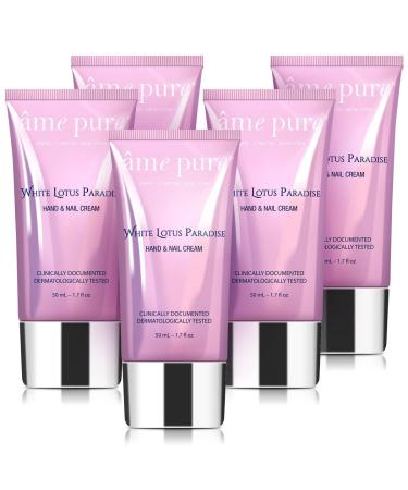 me pure White Lotus Paradise white Lotus hand cream and nail cream skin care for soft hands vegan quick -retracting beguiling fragrance individually and in the set (5)
