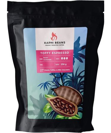 Kaphi Beans Dark Roast Toffy Espresso Blend Coffee- Freshly Roasted (Wholebean 2kg) Wholebean 250 g (Pack of 1)