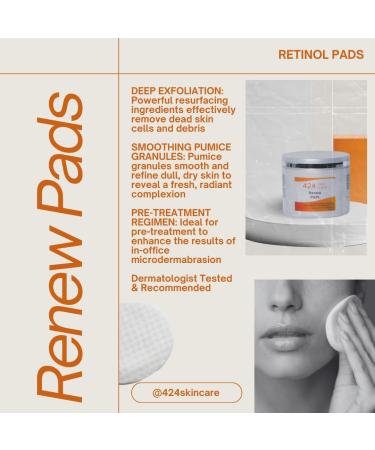 Buy Renew Pads - Dermatologist Tested Retinol & Vitamin C Treatment - 60 Clinically Proven Pads for Radiant Skin - Buy Online on GoSupps.com
