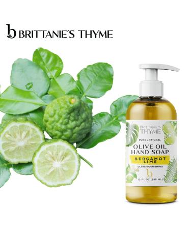 Organic Natural Hand Soap â€“ 16 oz Bergamot & Lime | Moisturizing Vegan Castile Soap with Olive Oil & Essential Oils | Gluten & Cruelty Free - Buy Online on GoSupps.com