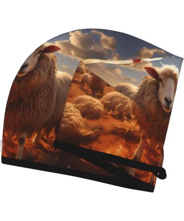 Buy Australian Sheep Dry Hair Cap for Girls - Soft Super Absorbent & Quick-Dry Elastic Wrap for Long Thick Hair - Buy Online on GoSupps.com