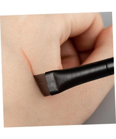 Baluue 12 Sets Eyeliner Brush Makeup Brush Ear Multi-function Eyebrow Brush Wood Black - Buy Online on GoSupps.com
