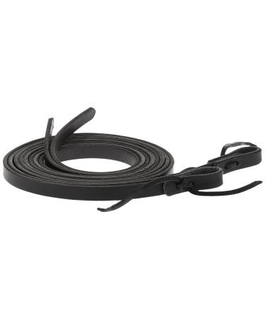 Weaver Leather Black Leather Split Rein, 5/8-Inch x 7-Feet, Black
