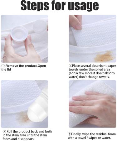 Magic Stain Remover-Rolling Bead 50 Ml Removal Emergency Stain Portable No-wash Instant Stain Remover Pen No-wash White Clothing 50ml for Emergency Stain Removal (3pcs) - Buy Online on GoSupps.com