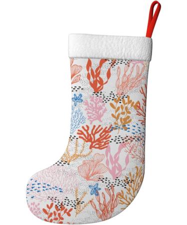 Ffexs Musical Instruments Velvet Christmas Socks - Coral Reef Design | One Size Holiday Gift - Buy Online on GoSupps.com