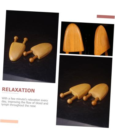 3-in-1 Acupressure Massage Device | Wooden Meridian Toothbrush & Nasal Massager | Reflex Zone Therapy - Buy Online on GoSupps.com