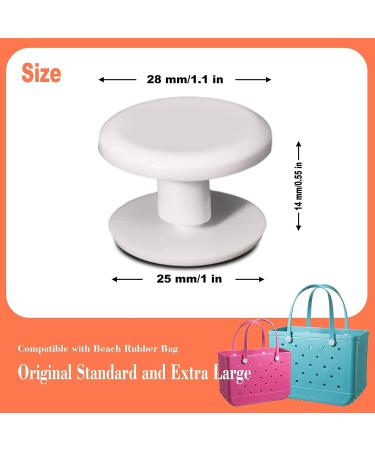 4pcs Replacement Rivets for Beach Bag Handles Accessories Large Neoprene Tote Bag Straps Standard and Oversized XL Rubber Pool Bag Repair Rivet for Women White One Size One Size White - Buy Online on GoSupps.com