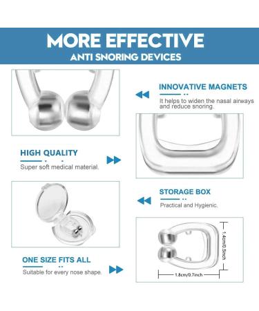 ZeyUaN Anti Snoring Devices (8 Pack) - Silicone Magnetic Snore Stopper for Men and Women - White - Buy Online on GoSupps.com