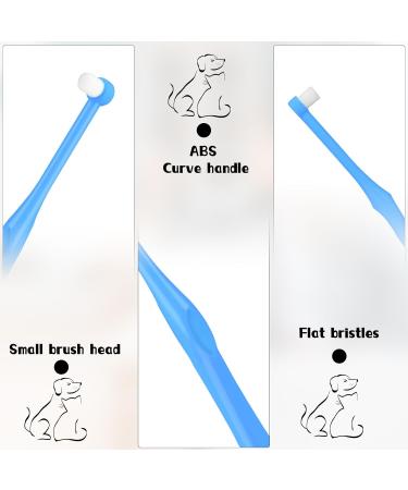 Ultra-Frame Nano Bristle Dog Toothbrushes - 3 Pack for Cats & Dogs | Gentle Dental Care for Sensitive Gums | Sky Blue - Buy Online on GoSupps.com