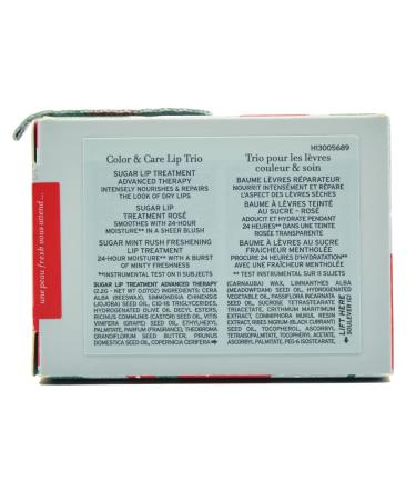 Fresh Color & Care Sugar Lip Set - Sugar Mint Rush Rose Tinted Treatment & Advanced Therapy for Soft Hydrated Lips | Shop Internationally - Buy Online on GoSupps.com
