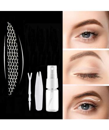 Buy Slip Floating Stripes Eyelid Lift - Invisible 360 Piece Breathable Mesh Adhesive Tapes for Sports & Beauty (4 Types) - New Moon - Buy Online on GoSupps.com