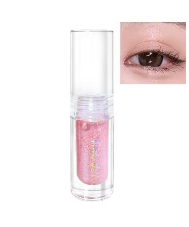 YMH BEAUTE Liquid Glitter Eyeshadow  Pigmented  Long Lasting  Quick Drying  Easy to Apply  Loose Glitter Glue for Eye Crystals Makeup (Peach and Purple Colorful Pearl 03)