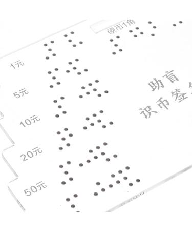 minkissy Acrylic Braille Card Braille Slate Bank Message Notification Braille Card Blinder Attention Card Accessory - Buy Online on GoSupps.com