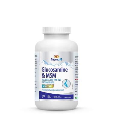 MapleLife Glucosamine Plus Msm 1000mg - 200 capsules