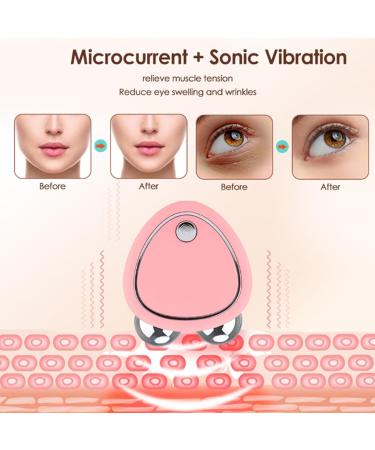 Skindion Levantamiento Facial Skindion - Skindion Levantamiento Facial Con Microcorriente Antiarrugas Rouleau de dispositif facial microcourant Mini masseur rouleau USB Anti- ge (Pink) - Buy Online on GoSupps.com