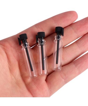 Ipetboom 100pcs Refillable Glass Perfume Dropper Bottles - Essential Oil & Cosmetic Bottles - Black - International Shipping Available - Buy Online on GoSupps.com