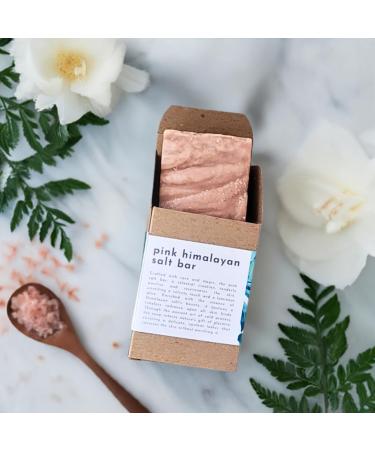 Natural Pink Himalayan Salt Soap - Vegan Cold Process 6 oz | Eco-Friendly & Nourishing - Buy Online on GoSupps.com