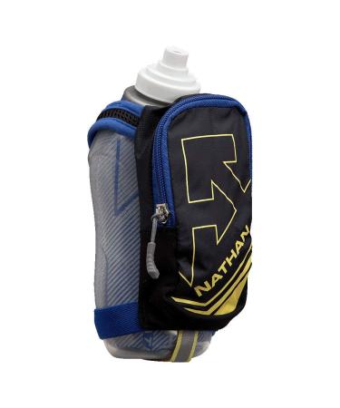 Nathan SpeedDraw Plus Insulated Flask, Handheld Running Water Bottle. Grip Free for Runners, Hiking etc Black