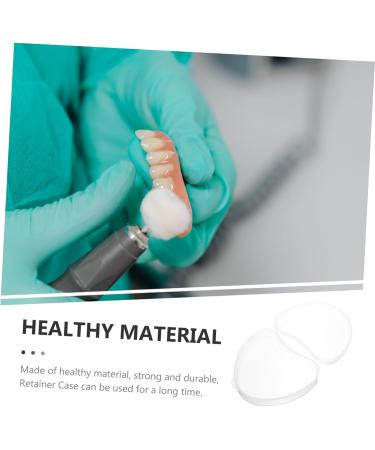 Solustre Heart-Shaped Retainer & Prosthesis Cases - 2-Pack Artificial Tooth Container for Women | Stylish & Practical Dental Solutions - Buy Online on GoSupps.com