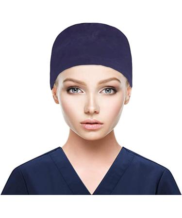 Women's Ponytail Scrub Cap with Buttons for Mask Sweatband, Long Hair Friendly | One Size Fits All - Buy Online on GoSupps.com