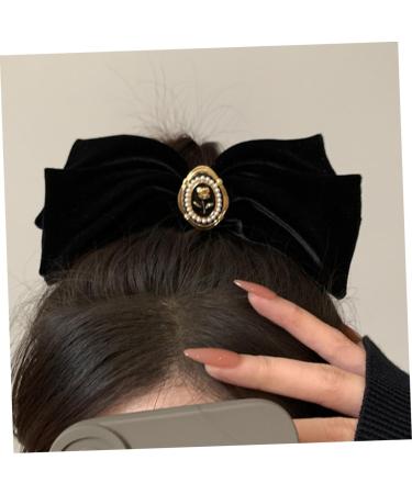 minkissy Bowknot Pearl Hair Women Hairpin Bow Hair Flower Hair Clips for Women Hair Clips Bows Pearl Hair Clips Hair Bows for Women Girls Barrettes Spring Clip Cloth Fashion Woman - Buy Online on GoSupps.com