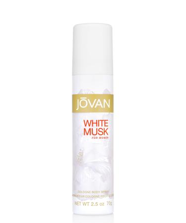 Jovan White Musk for Women Body Spray 2.5 fl oz (Pack of 1) Notes of Jasmine Musk and Amber Women's Fragrance Long Lasting Everyday Fragrance Travel Size White Musk 2.5 Fl Oz (Pack of 1)
