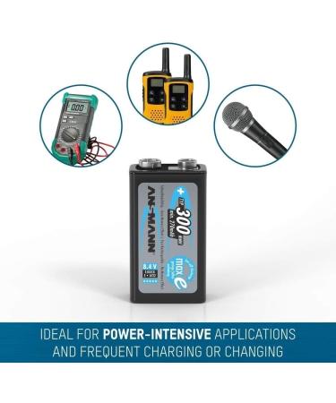 Ansmann 9V Rechargeable Battery 300mAh (6-Pack) with Batterybox - Low Self Discharge NiMH for International Shipping - Buy Online on GoSupps.com