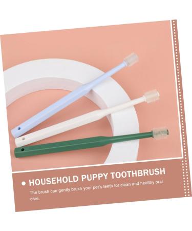 WOONEKY 4pcs Toothbrush Kitten Supplies Pet Oral Care Brush off Cats Dog Toothpaste Plastic - Buy Online on GoSupps.com