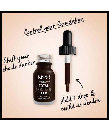 NYX Total Control Pro Drop Foundation Hue Shifter Dark 0.43 Fl Oz - Makeup Essential - Buy Online on GoSupps.com