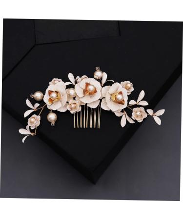 DOITOOL Hair Combs for Women Crystal Headpiece Bridal Hair Comb Pearl Hair Comb Pearl Hair Bridal Comb Crystal Hair Comb Halloween Side Comb Tiara Bride Wedding - Buy Online on GoSupps.com