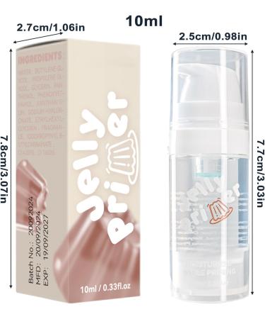 Jelly Primer Moisturizing gel for skin prep gentle makeup silky pore smoothing lightweight cosmetic hydration booster | perfect for minimizing imperfections - Buy Online on GoSupps.com