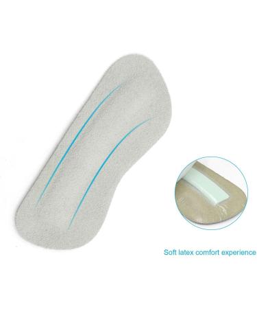 TSHAOUN 8 Pairs Non-Slip Leather Shoe Pads | Slide-Resistant Heel Cushions for Protection | Self-Adhesive Anti-Rubbing & Bubble Heel Holders (Gray) - Perfect for Comfort & Durability - Buy Online on GoSupps.com