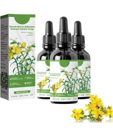 GMVVAC Dendrobium Mullein Extract, Powerful Lung Support and Cleaning, Herbal Essence for Lung Health, Herbal Drops for Fresh Breath