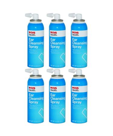 6 X Ear Irrigation Rinse Cleansing Spray Earwax Wax Removal Solution Clean Wash Rinse Removes Build Up from Ears Safely Cleanse Sensitive Ear Canal Irrigation Washing Flushing