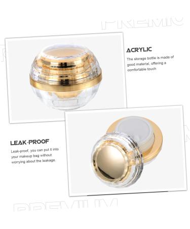 Cream Bottle Lotion Terrarium Lip Tint Lip Balm Shampoo Bottle Cream Sub Jar Mini Bead Jar Clear Container with Lid Mini Cream Black Travel Multipurpose Oil Seed Pp Inner Cover 7.1X6X6CM Golden - Buy Online on GoSupps.com