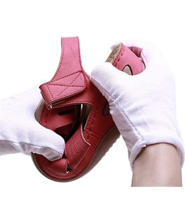 Comfortable Closed Toe Sandals for Women - Soft Leather Wedge Gladiators for Summer Travel Beach & Outdoor Activities | Blue 36 EU - Buy Online on GoSupps.com