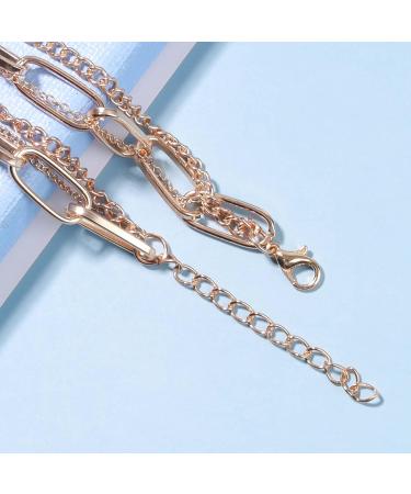 Shop Punk Layered Heart Choker Necklace | Gold Lock Pendant & Chunky Paper Clip Chain | Vintage Statement Jewelry for Women & Girls - Buy Online on GoSupps.com