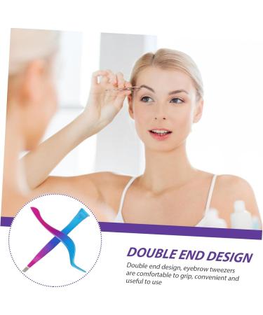 WOFASHPURET 1 Set Set Blue Pink Love Fake Eyelashes Eyelash Curler Tweezers Eyebrow Tweezers for Adult Precision Tweezer Cosmetic Eyebrow Brush Tool Trimming Eyebrow Tweezers - Buy Online on GoSupps.com