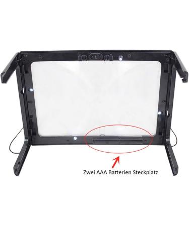 Foldable 3X LED Magnifying Glass - Standing Glasses for Reading Crafting & Repair | Best Visual Aid for Seniors - Buy Online on GoSupps.com