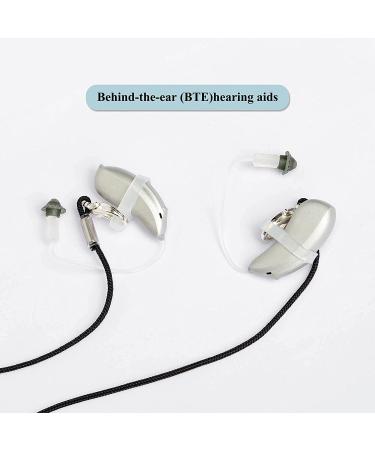 Hearing Aid Clip for Seniors - Anti-Lost Lanyard BTE Holder (Black) - Buy Online on GoSupps.com