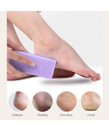 4-Piece Pumice Foot Care Set | Double-Sided Peeling Stone & Two-Tone Cleaner | At-Home & Salon Use - Buy Online on GoSupps.com