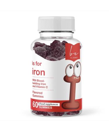 beBloomie Blood-Building Sugar Coated Iron & Vitamin C Gummies High-Strength Daily Iron Supplement Enhanced with Vitamin C to Support Absorption Iron Gummies: for Kids Teenagers and Adults.